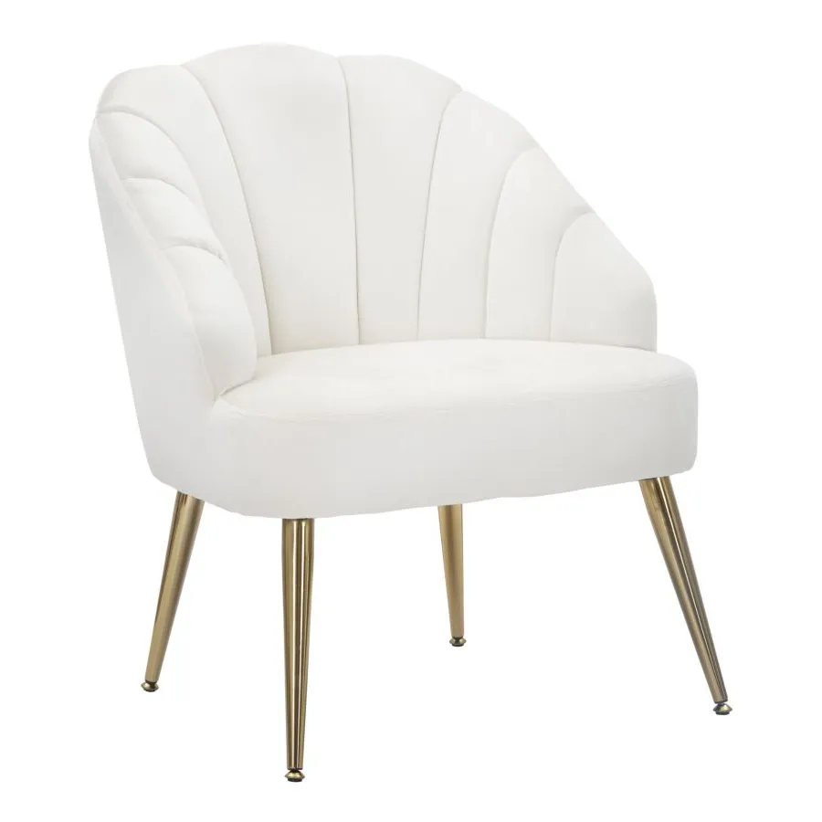 Fotel SHELL Kremowy 65x69x84 cm